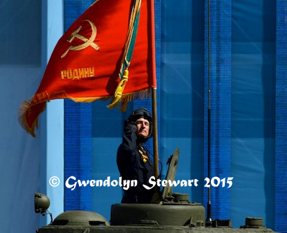 Russian Tank in the 'Victory! 70 Years' Parade, Photographed by Gwendolyn Stewart c. 2015; All Rights Reserved