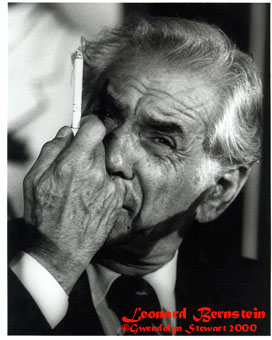 Photograph of LEONARD BERNSTEIN by GWENDOLYN 
STEWART 2013; All Rights Reserved