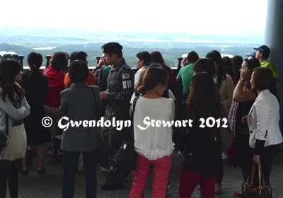 STANDING ON THE SOUTHERN SIDE OF THE 
KOREAN DEMILITARIZED ZONE Photographed By Gwendolyn Stewart c. 2012; All Rights 
Reserved