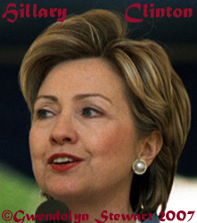 Photograph of HILLARY 
RODHAM CLINTON by GWENDOLYN STEWART c. 2009; All Rights Reserved
