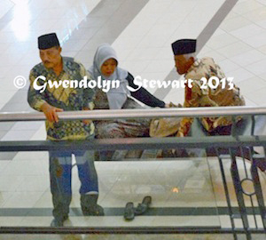 Watching 
a Beauty Contest at the Plaza Ambarrukmo from Above, Yogyakarta, 
Indonesia, Photographed by Gwendolyn Stewart c.2014; All Rights 
Reserved