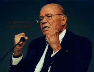 Robert S. McNamara
Photographed by Gwendolyn Stewart, c. 2009; All Rights Reserved