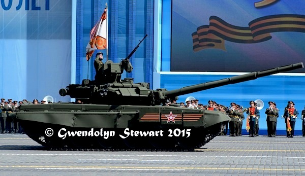 Russian Tank Celebrating the 70th Anniversary of the Victory over Nazi Germany, Photographed by Gwendolyn Stewart c. 2015; All Rights Reserved